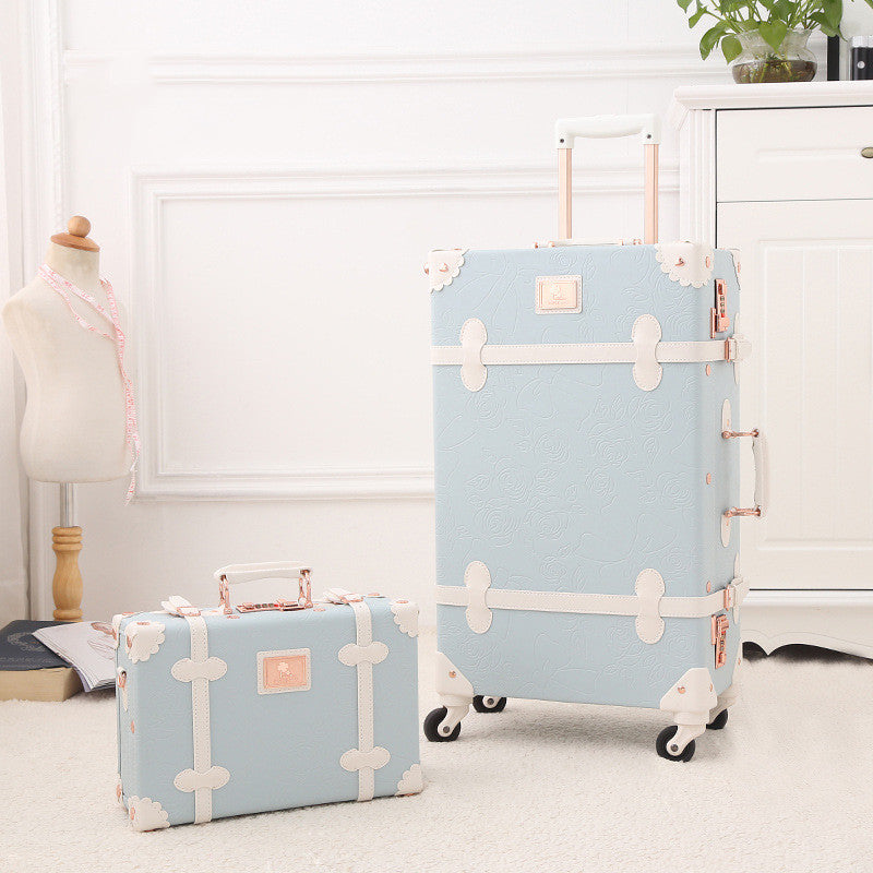 Retro Locking Roller Trunk Suitcase (Multiple Colors/Sizes)