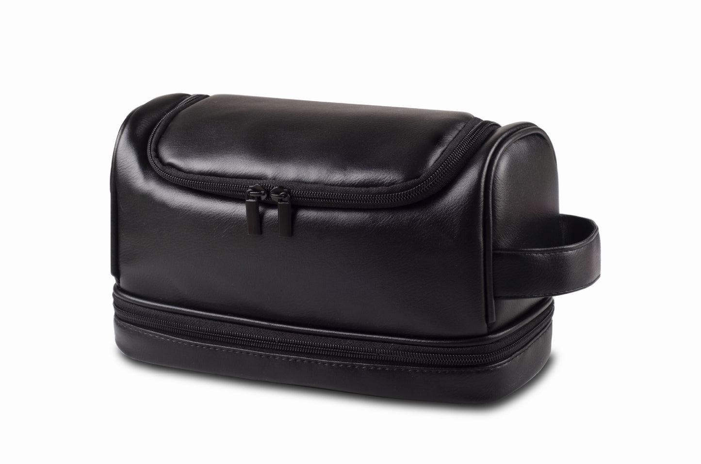 Vegan Leather Men's Toiletry Portable Bag With Hook (Multiple Colors)