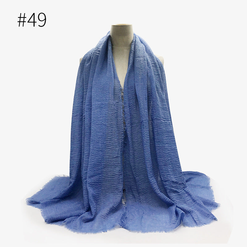 Soft solid Pashmina Wrap Hijab (Multiple Colors)