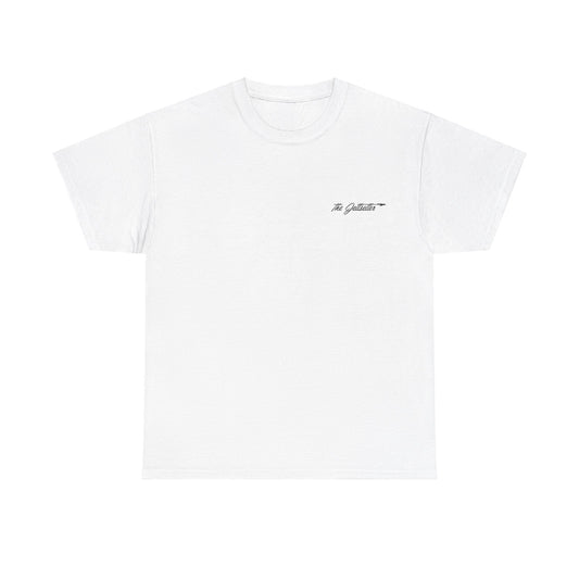 Unisex "The Jetsetter" Logo Heavy Cotton Tee (White)