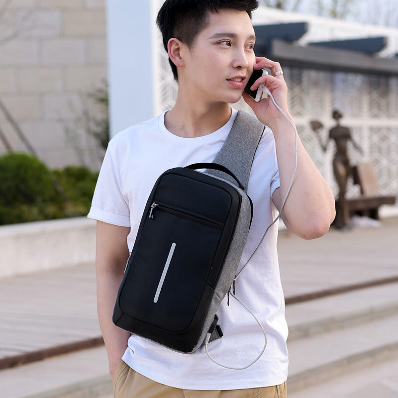 Anti-theft USB Charging Chest Bag (Multiple Colors)