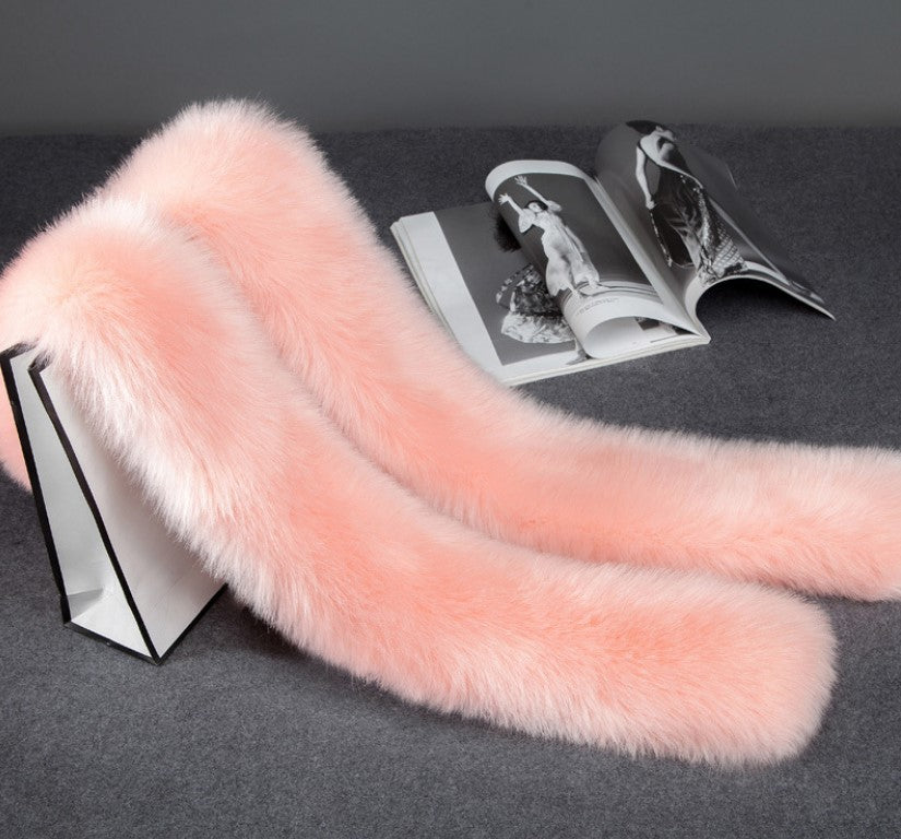 Faux Fur Plush Long Scarf (Multiple Colors)