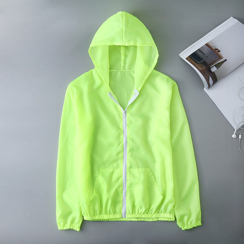 Pastel Thin Sun Protection Hooded Jacket (Multiple Colors)