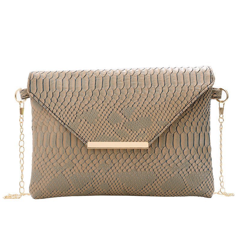 Crossbody Snake Print Envelope Bag Large Capacity Crossbody (Multiple Colors)