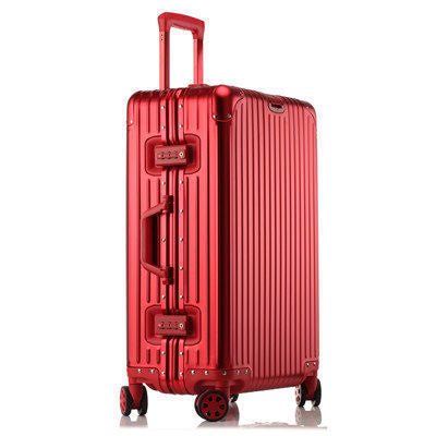 Aluminum Magnesium Alloy Luggage Large Capacity Trolley Case (Multiple Colors)