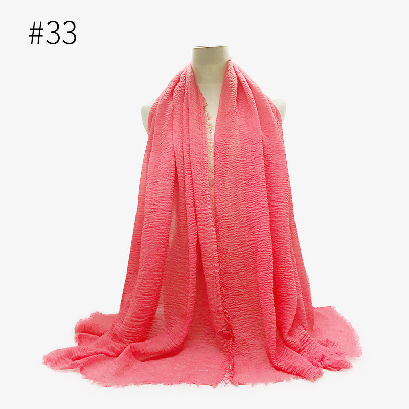 Soft solid Pashmina Wrap Hijab (Multiple Colors)