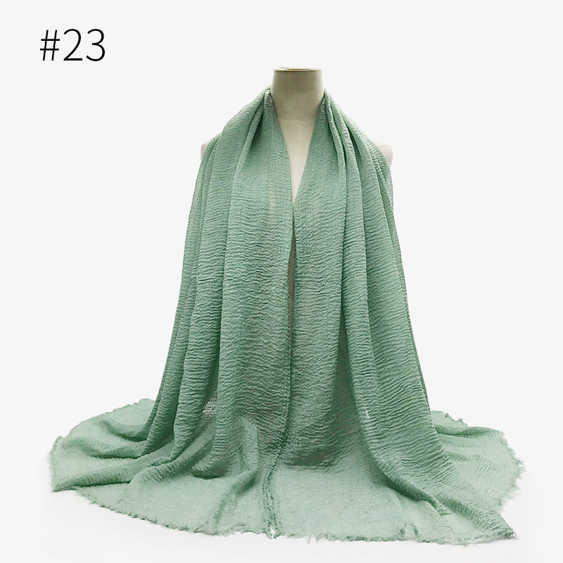 Soft solid Pashmina Wrap Hijab (Multiple Colors)