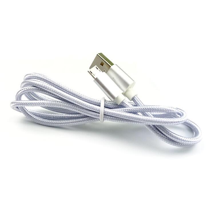 Compatible with Apple, Android, Nylon Woven USB 2.0A Fast Charging Cable (Multiple Colors)