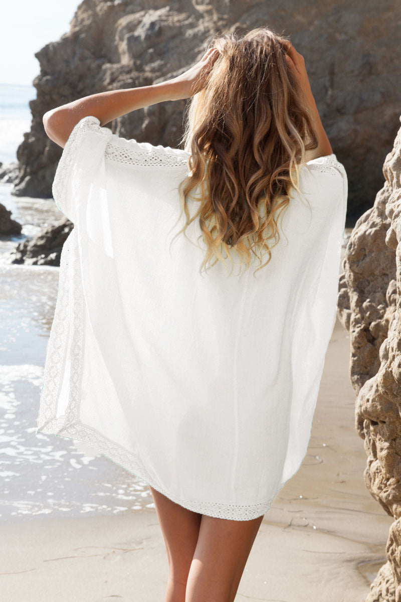 Beach Dress Embroidered Cover-Up (Multiple Colors)