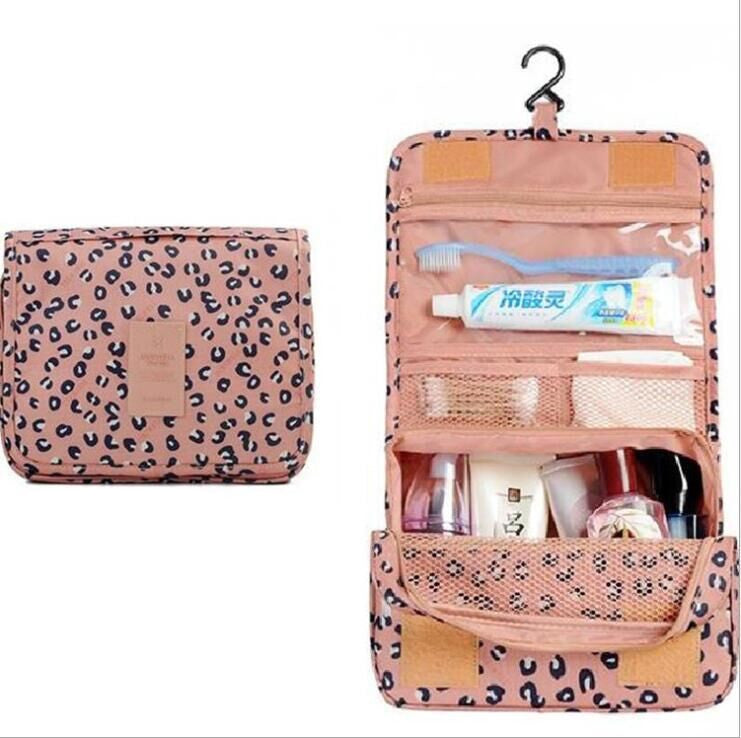 Hanging Foldable Storage Bag For Travel Toiletry Bag (Multiple Colors/Designs)