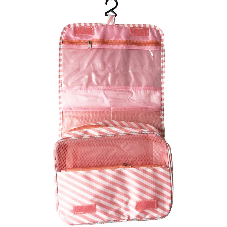 Hanging Foldable Storage Bag For Travel Toiletry Bag (Multiple Colors/Designs)