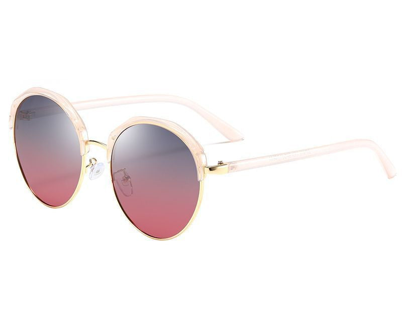 Women's Round Gold Accent Sunglasses (Multiple Colors)