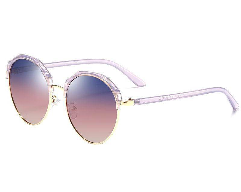 Women's Round Gold Accent Sunglasses (Multiple Colors)