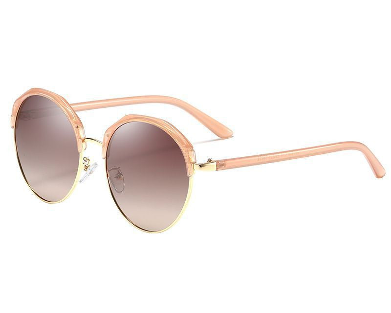 Women's Round Gold Accent Sunglasses (Multiple Colors)