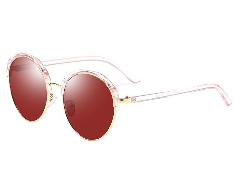 Women's Round Gold Accent Sunglasses (Multiple Colors)