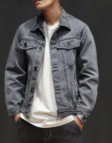 Mens Classic Denim Jacket (Multiple Colors)