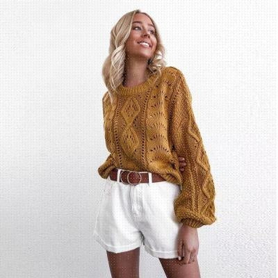 Intricate Knit Sweater (Multiple Colors)