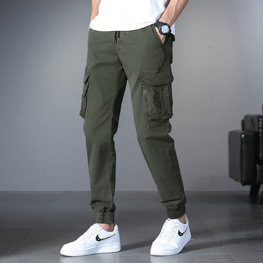 Mens Drawstring Cargo Pants (Multiple Colors)