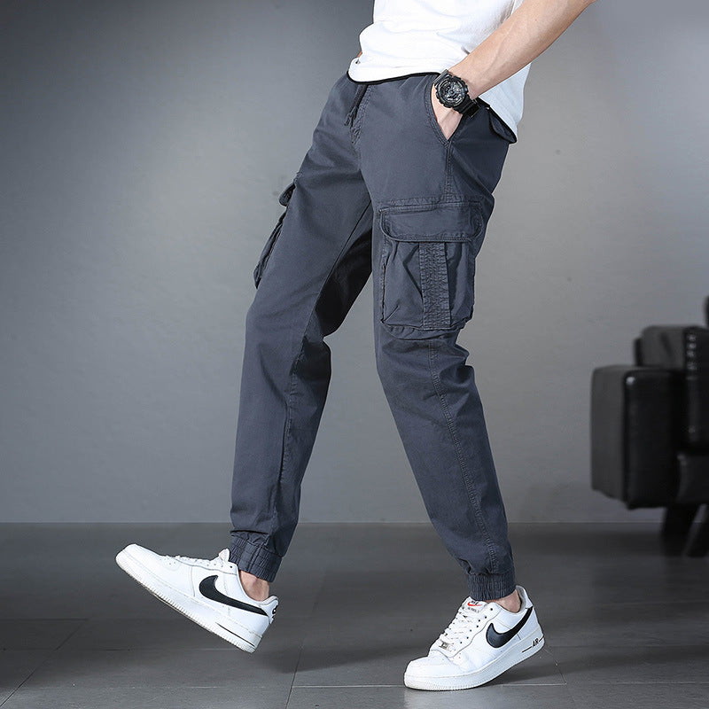 Mens Drawstring Cargo Pants (Multiple Colors)