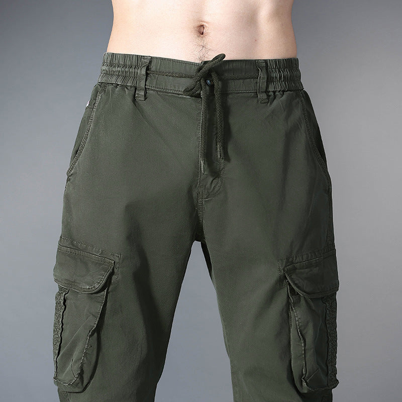 Mens Drawstring Cargo Pants (Multiple Colors)