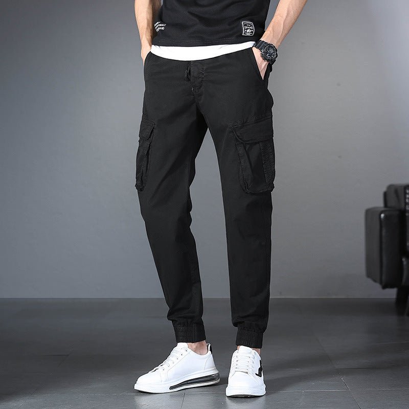 Mens Drawstring Cargo Pants (Multiple Colors)