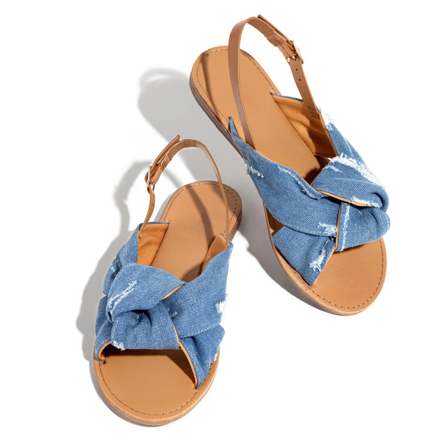 Women's Flat Knot Sandals w/Back Strap (Multiple Colors)