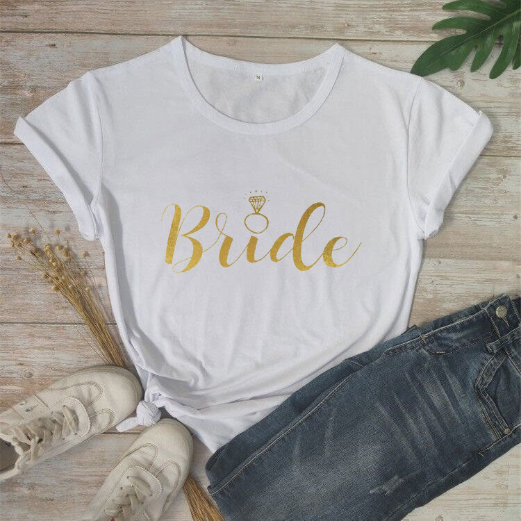 Bride & Bride Squad Short-Sleeved T-Shirt (Multiple Colors)