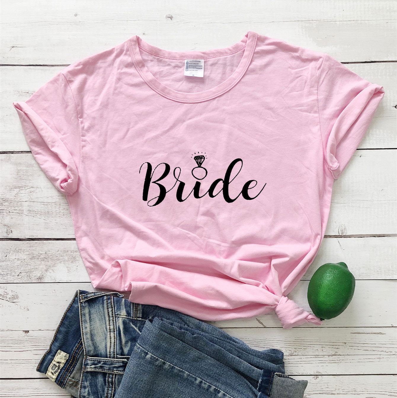 Bride & Bride Squad Short-Sleeved T-Shirt (Multiple Colors)