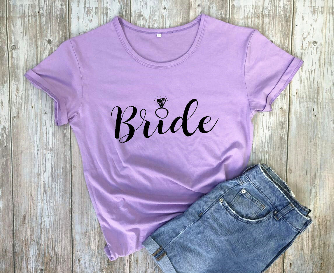 Bride & Bride Squad Short-Sleeved T-Shirt (Multiple Colors)