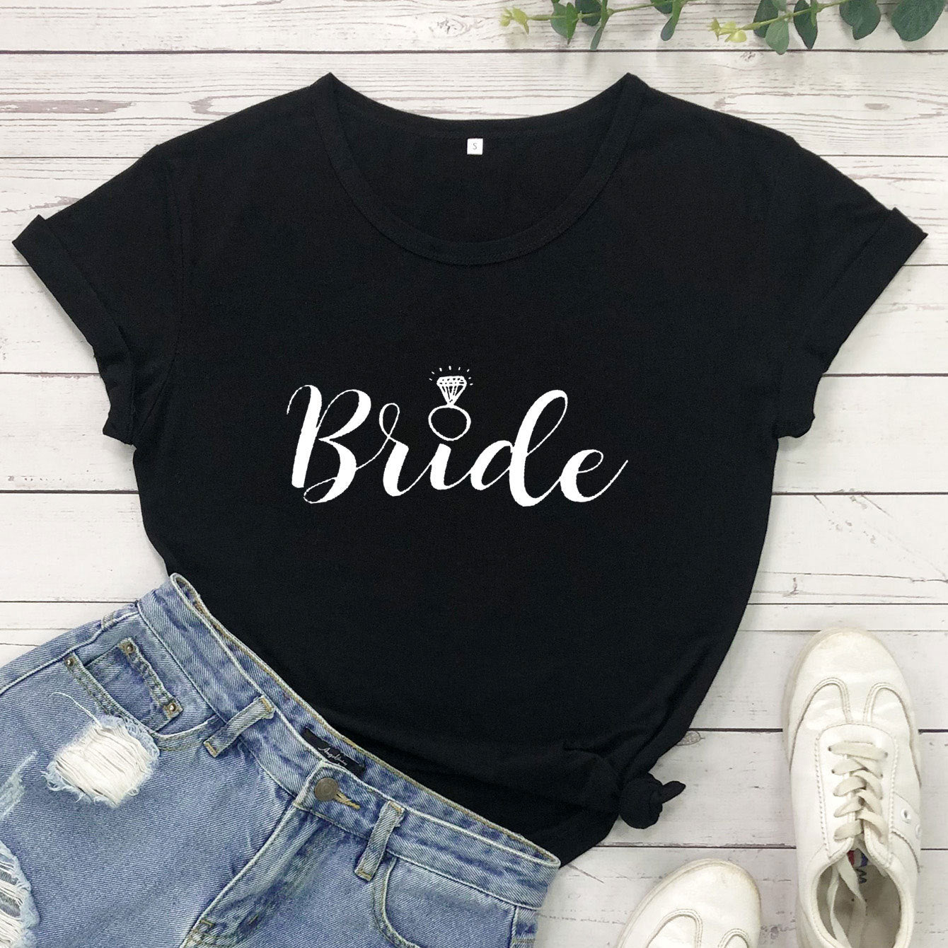 Bride & Bride Squad Short-Sleeved T-Shirt (Multiple Colors)