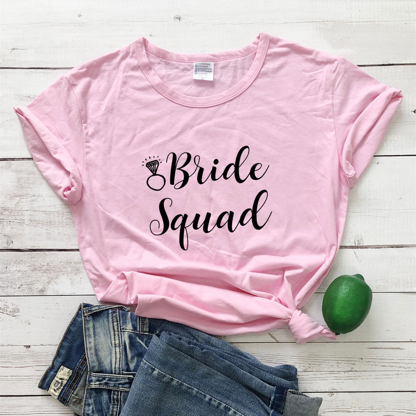 Bride & Bride Squad Short-Sleeved T-Shirt (Multiple Colors)