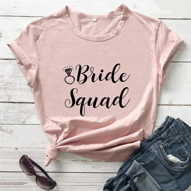 Bride & Bride Squad Short-Sleeved T-Shirt (Multiple Colors)