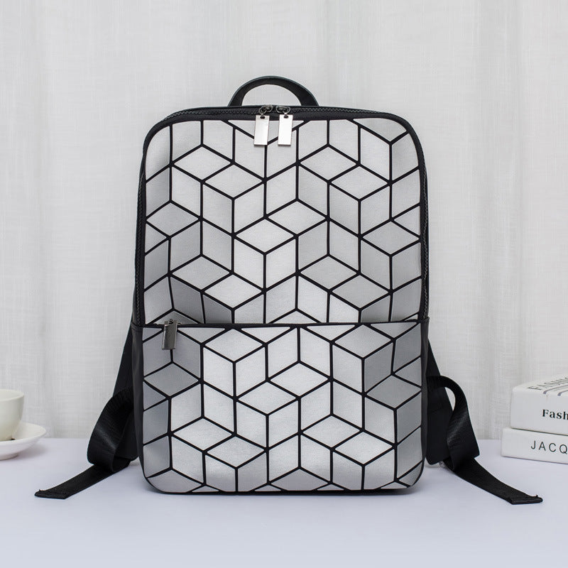 Geometric Pattern Computer Backpack (Multiple Colors)