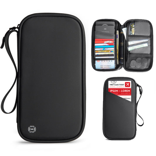 Multifunctional Waterproof Zip Credit Card/Passport Holder, RFID Anti-Theft (Multiple Colors)