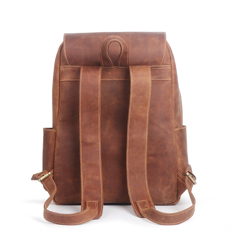 Retro Genuine Leather Backpack (Multiple Colors)