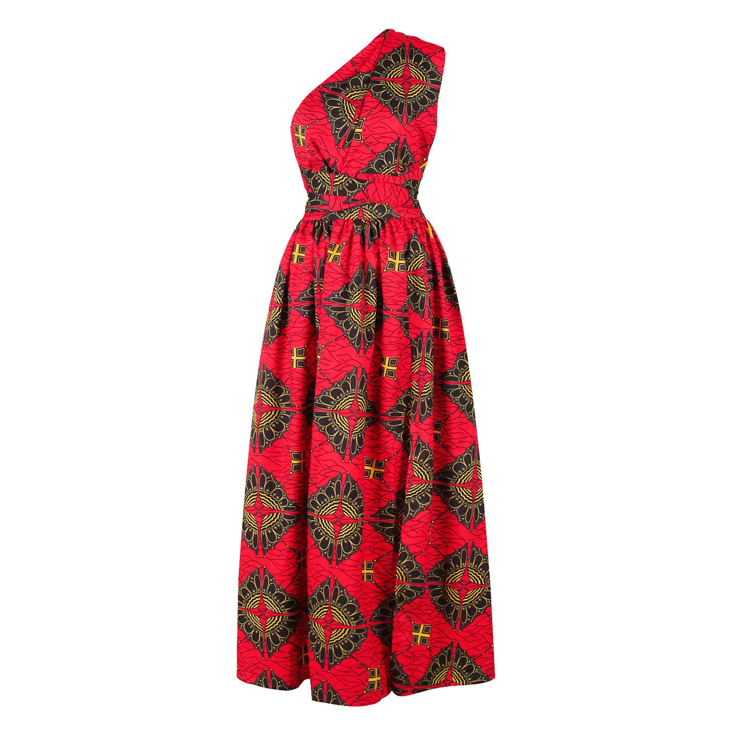 Patchwork Ethnic Print Maxi Dress Sleeveless w/Cross Open Back (Multiple Colors/Patterns)