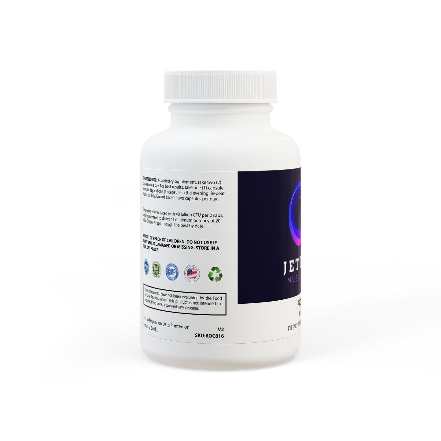 Jett Fuel Probiotics Supplement (60 Capsules)