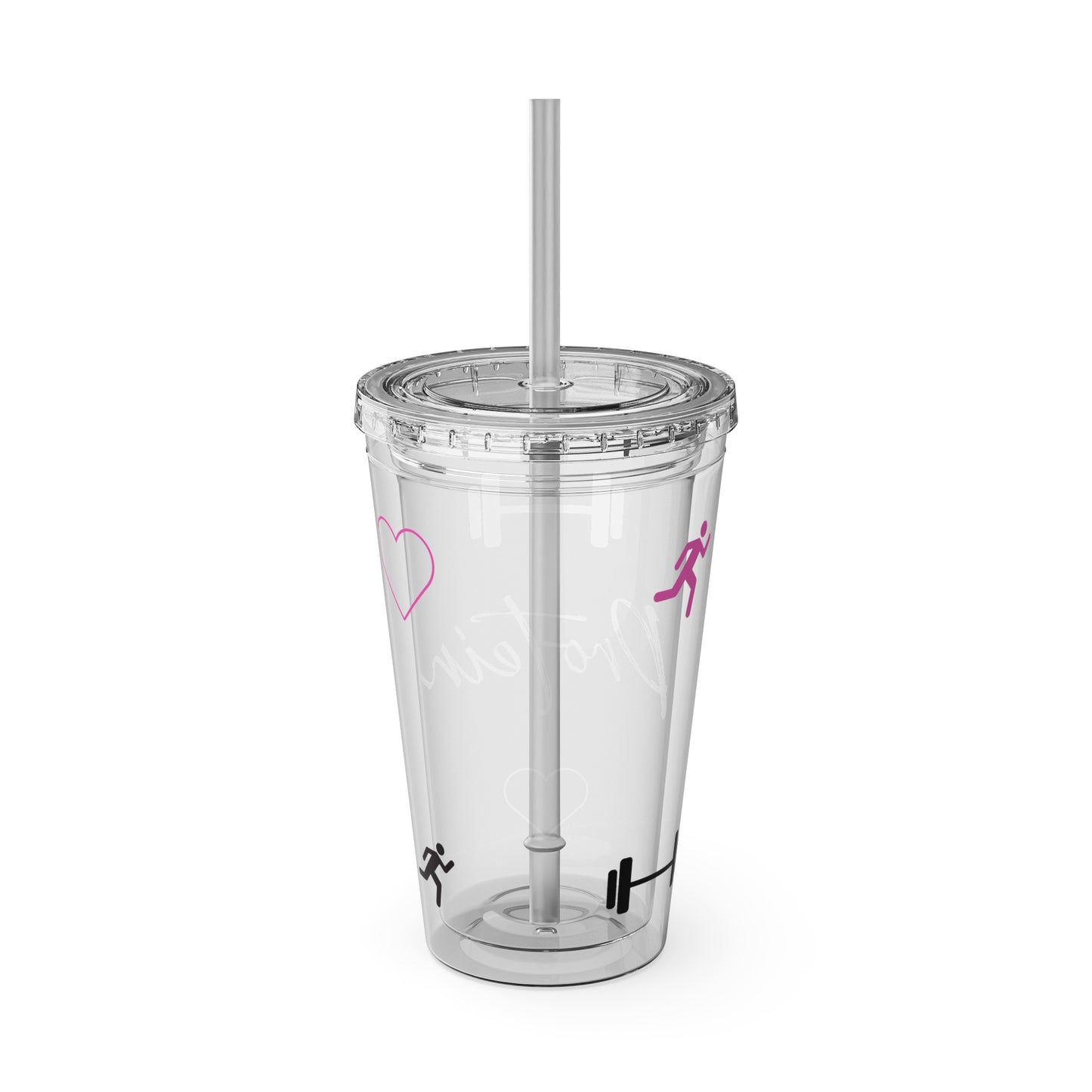 Jett Fuel Protein Shake Tumbler with Straw, 16oz