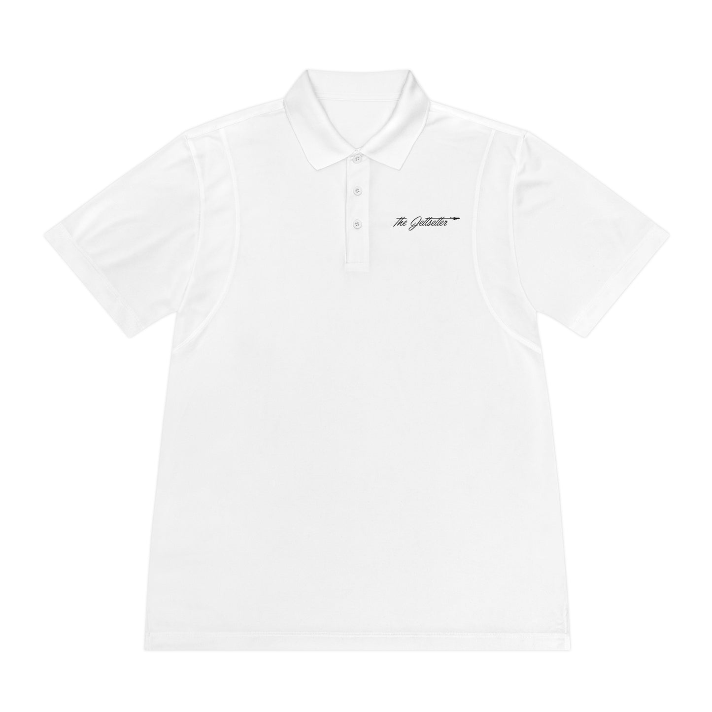 Men's  "The Jettsetter" Sport Polo Shirt (White)