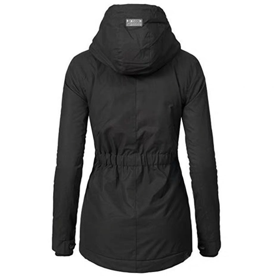 Womens Winter Sherpa Lined Hooded Zip Coat (Multiple Colors)