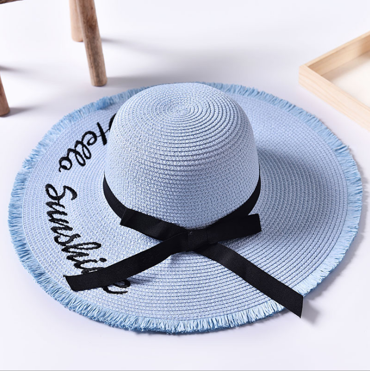 "Hello Sunshine" Beach Sun Hat (Multiple Colors)