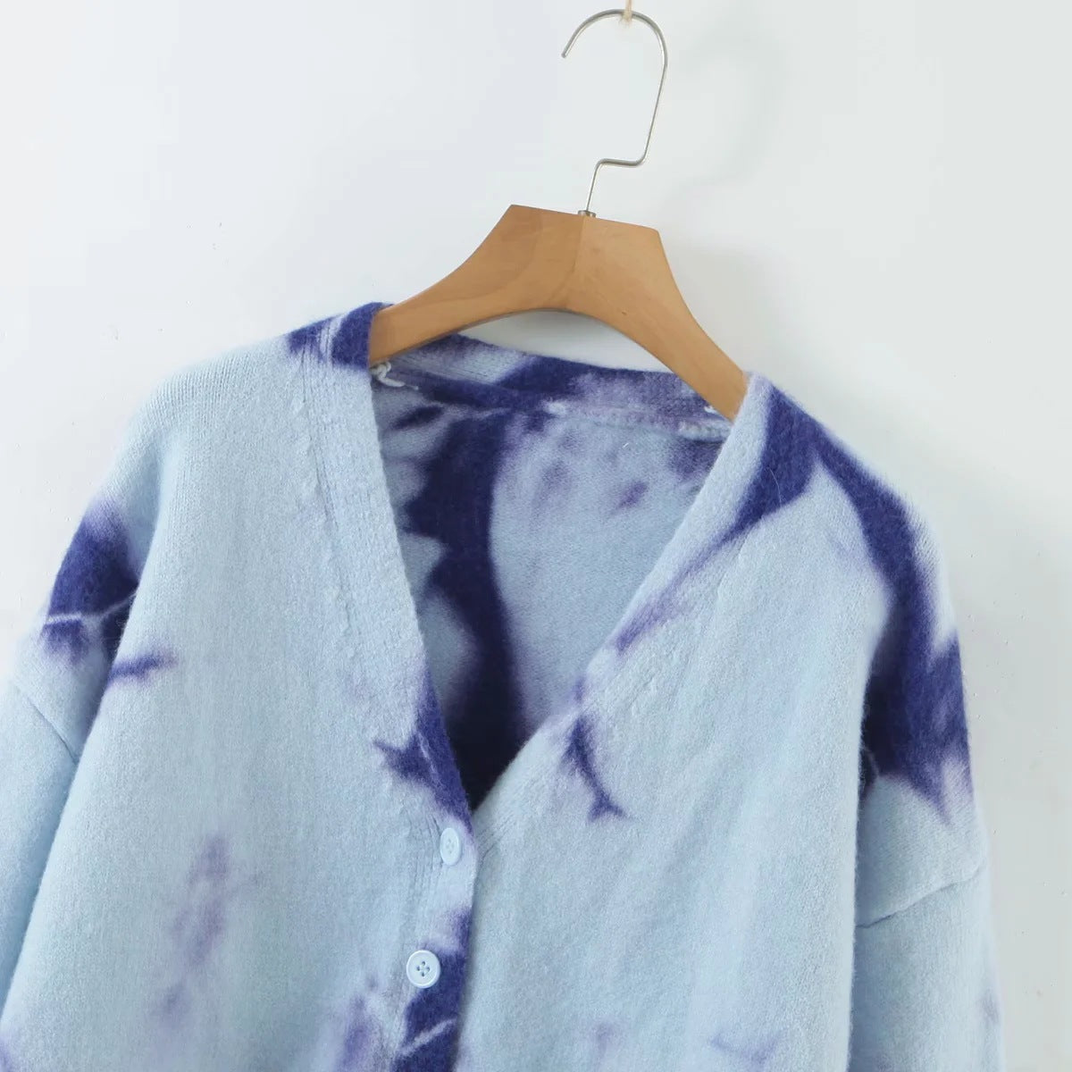 V-Neck Tie Dye Button Down Cardigan (Multiple Colors)