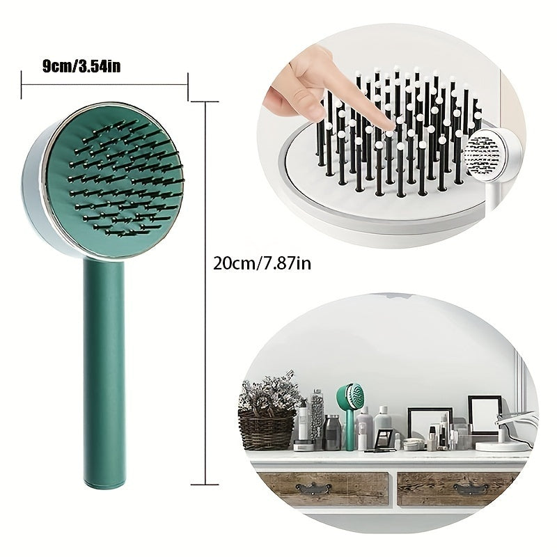 Rechargeable Self-cleaning Hair Brush w/Anti-Static Airbag Massage Comb  (Multiple Colors)