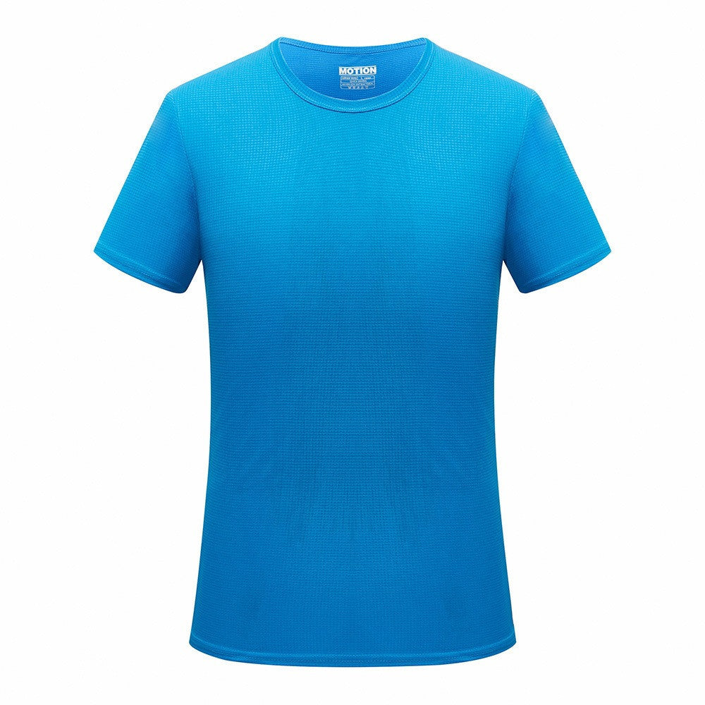 Men Quick Dry T Shirt Running Slim Fit Top Tees Solid Shirts