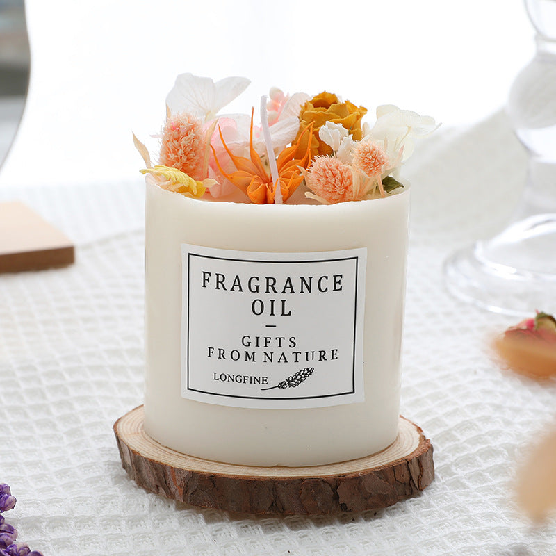 Dried Flowers Romantic Candles (Multiple Colors & Scents)