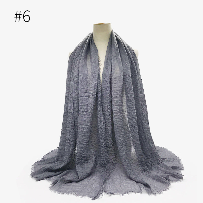 Soft solid Pashmina Wrap Hijab (Multiple Colors)