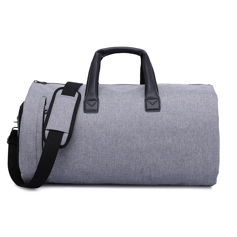 Large-Capacity Travel Duffle w/Cylinder Folding Garment/Suit Bag (Multiple Colors)