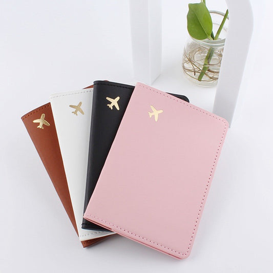 Vegan Leather "Plane" Passport Case (Multiple Colors)