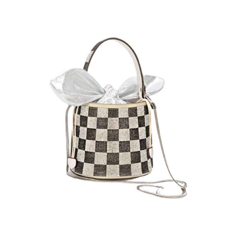 Rhinestone Inlaid Bucket Bag Woman (Multiple Colors/Patterns)