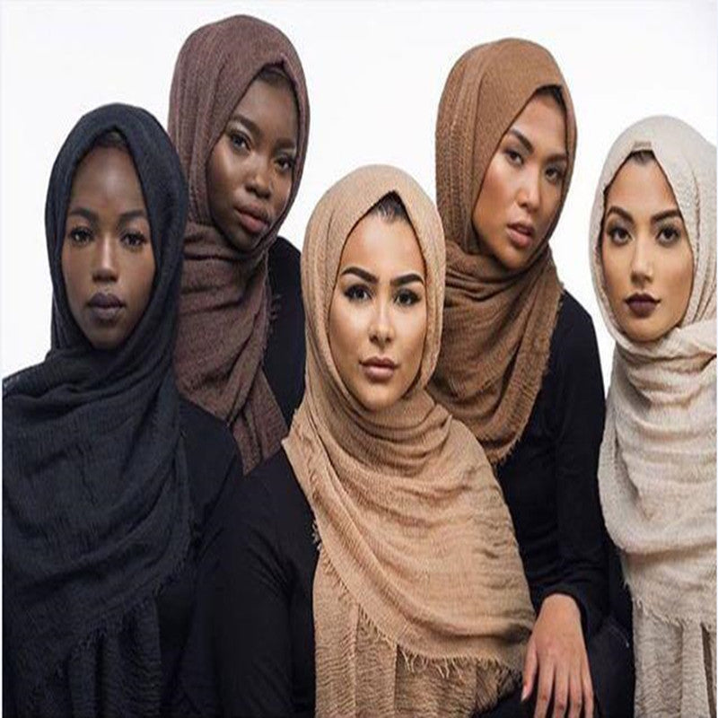 Soft solid Pashmina Wrap Hijab (Multiple Colors)